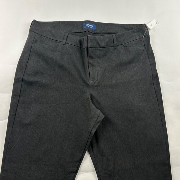TALL Old Navy Charcoal Stretch Canvas Mid Rise Skinny Pixie Pant 16T New - Picture 2 of 6